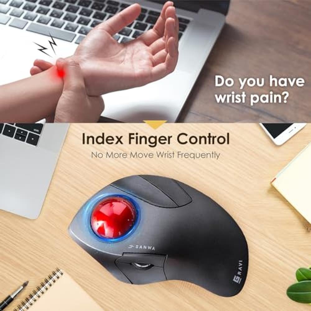 Elevate Your Productivity with Premium SANWA Bluetooth Ergo – Side View