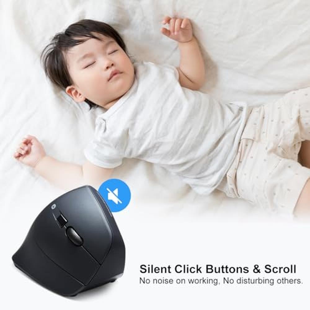 Premium Ergonomic Wireless Mouse with Numeric Keypad – Close-up Detail