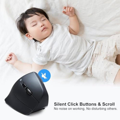 Premium Ergonomic Wireless Mouse with Numeric Keypad – Close-up Detail