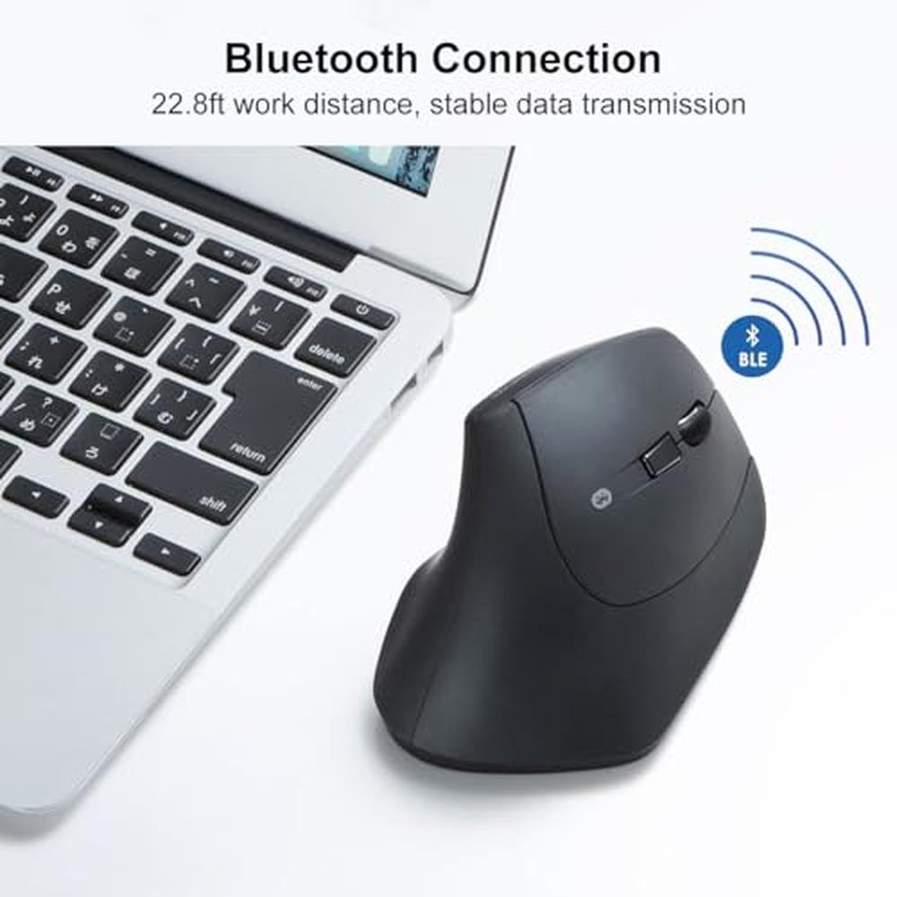 Premium Ergonomic Wireless Mouse with Numeric Keypad – In Use