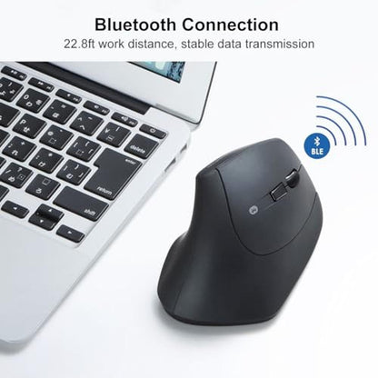 Premium Ergonomic Wireless Mouse with Numeric Keypad – In Use