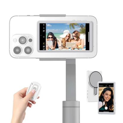 Vlog Selfie Mastery: WONNIE Magnetic Phone Monitor Screen – Front View