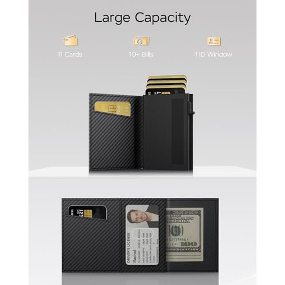 Vast Scenery Wallet for Men: Sleek & Functional – Side View