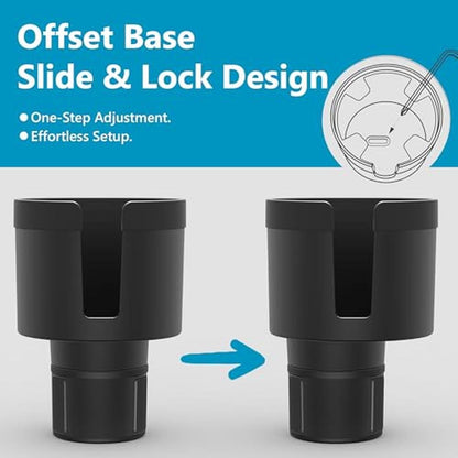 Best Car Phone Holder & Cup Holder Expander for Large – Close-up Detail