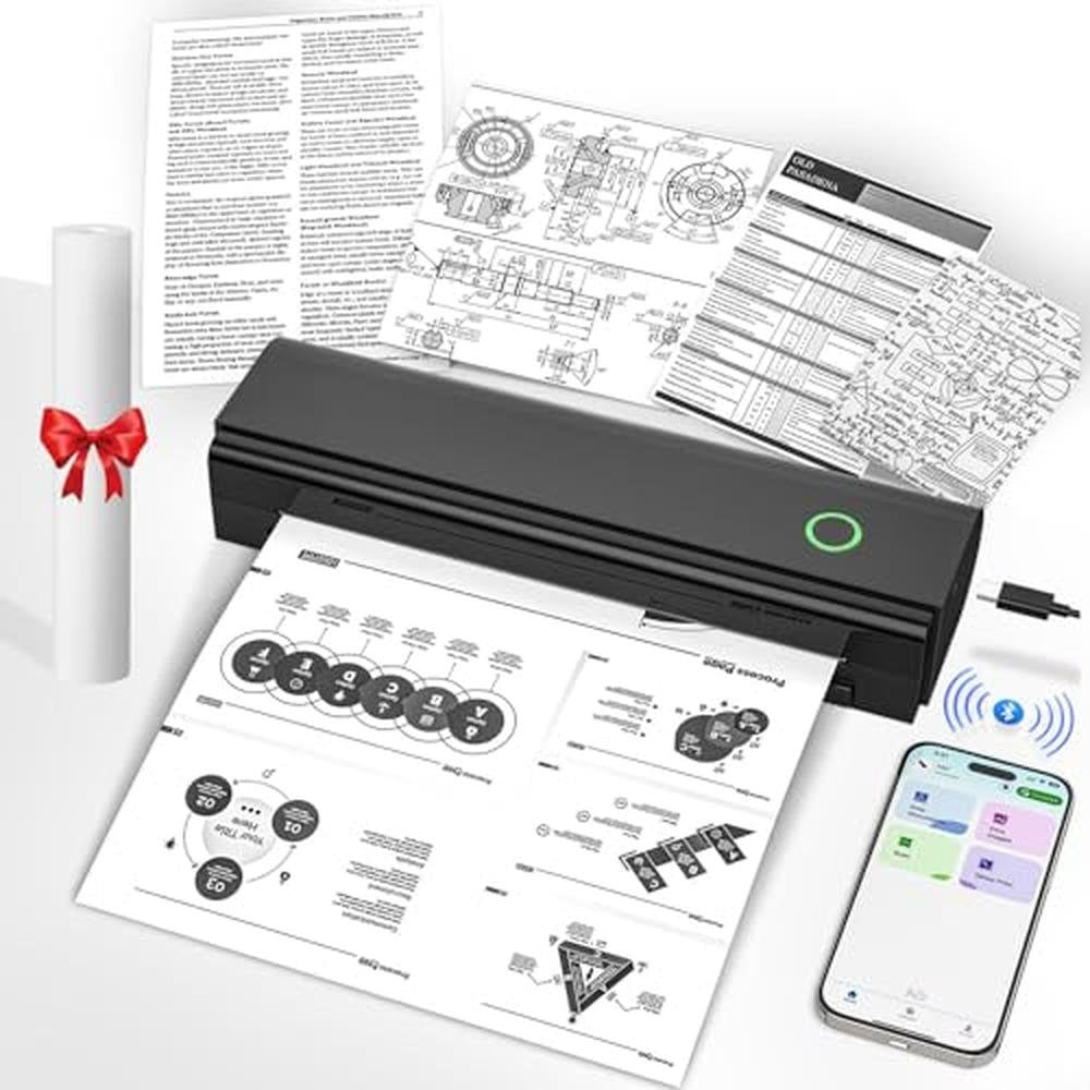 Printer Nadaiin: NADAIIN Portable Printers Wireless for – Front View