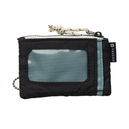 Thread Wallets Pouch Wallet Compact Zip Wallet with Clear – Side View