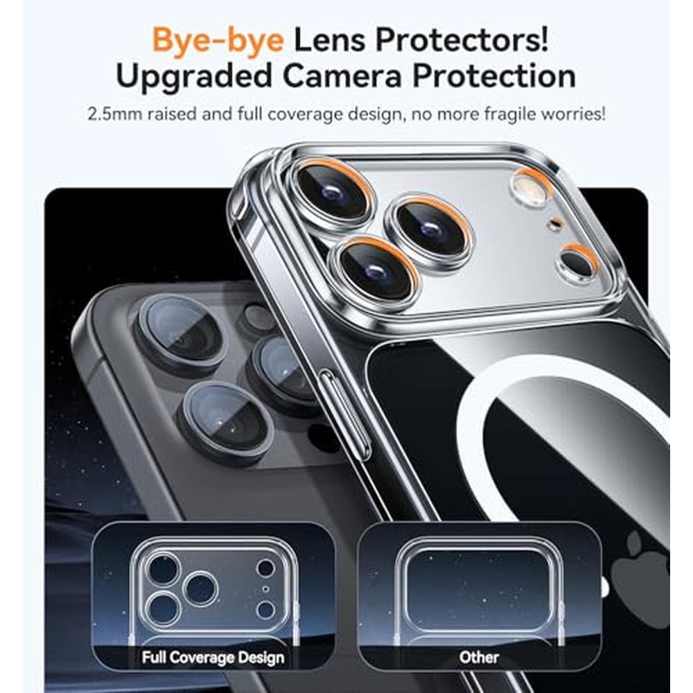 Magsafe Compatible Clear Phone Case – Close-up Detail
