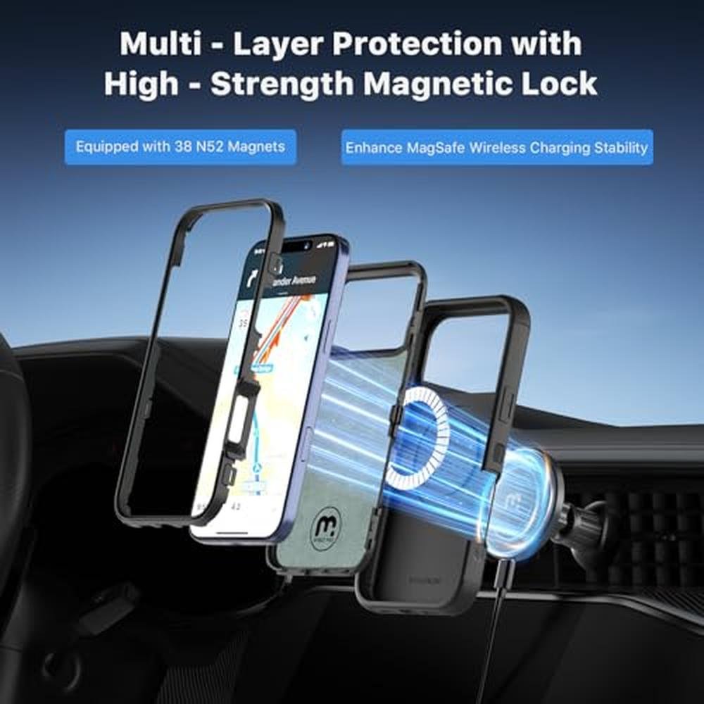 Case iPhone 17 Pro Max: MYBAT PRO Maverick Series Magnetic – Side View