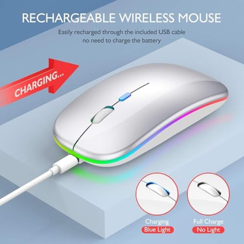 Premium Wireless Bluetooth Mouse for MacBook Air – In Use