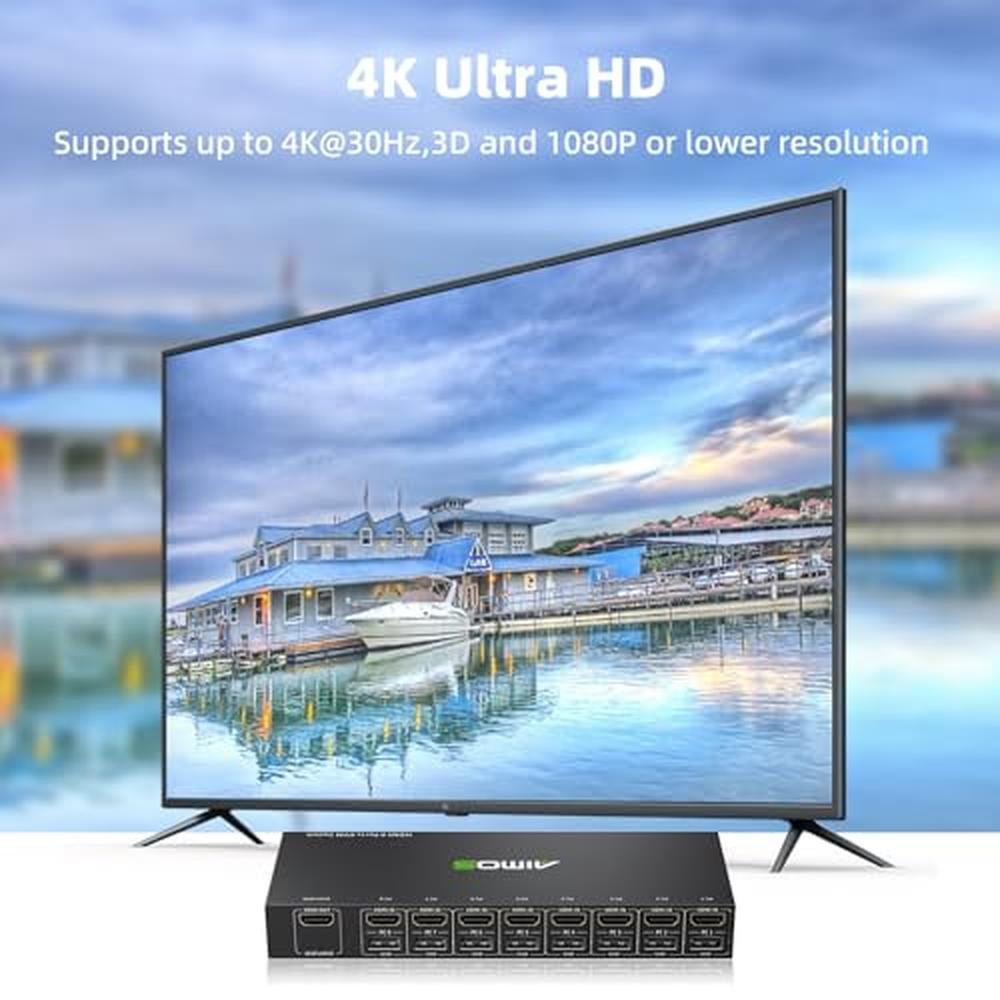 KVM Switch: 8-Port HDMI KVM Switch 4K@30Hz – In Use