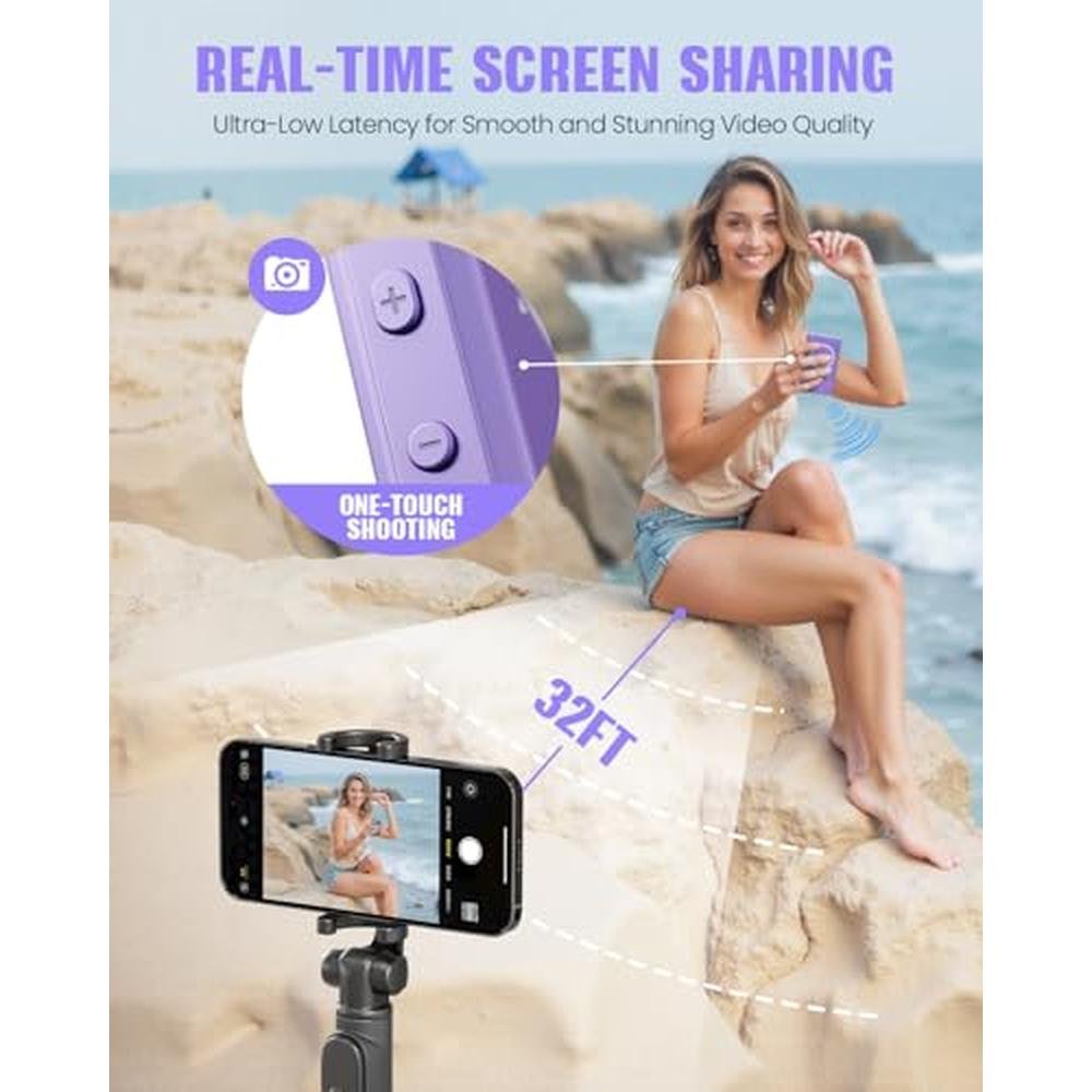 Wireless 4K 60fps/1080p Vlog Selfie Monitor Screen – In Use