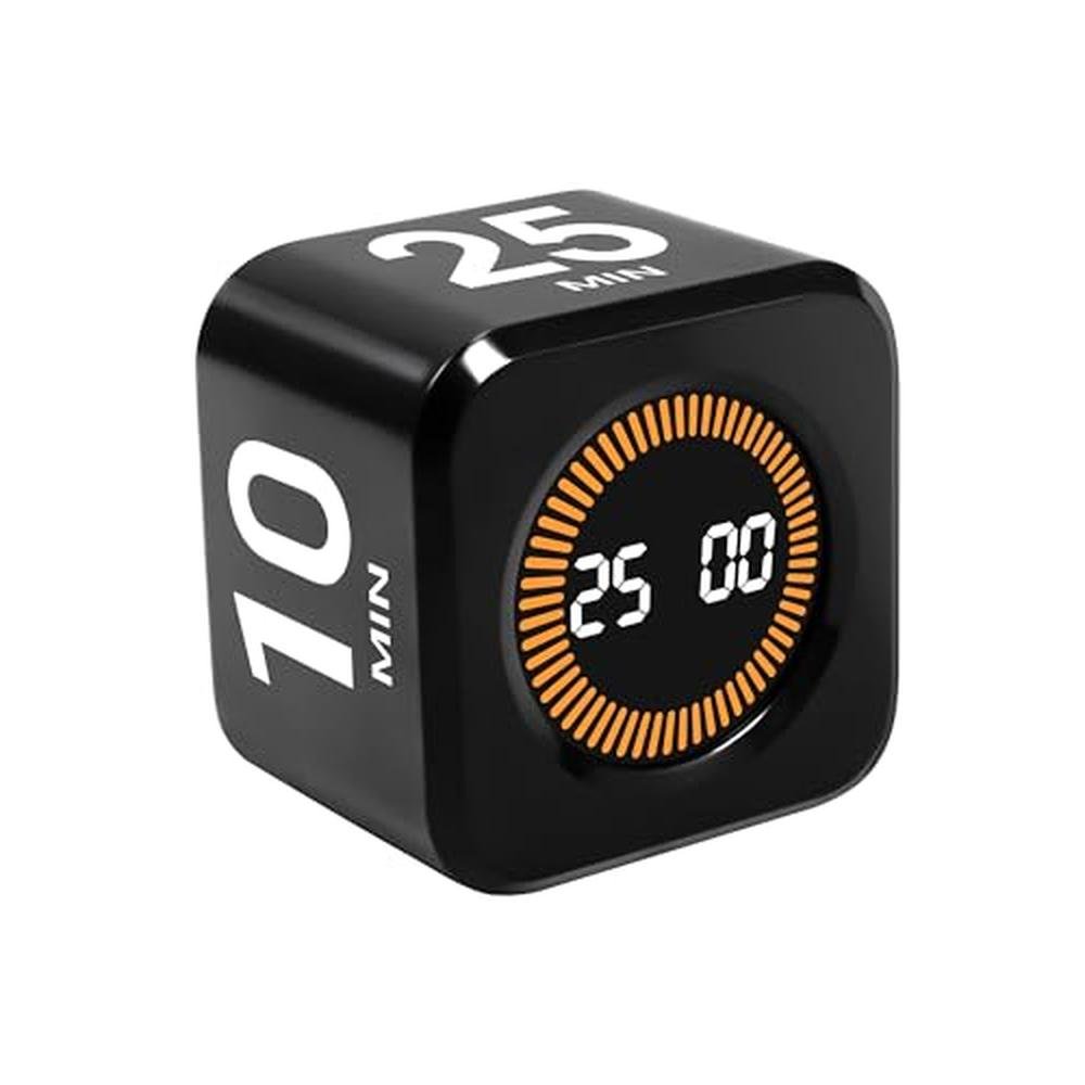 High-End Productivity Timer: WAFHX Pomodoro Timer Cube – Front View
