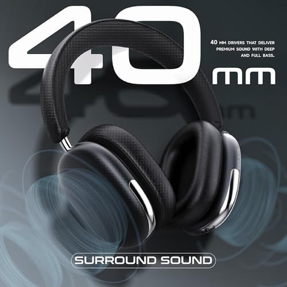 Premium Active Noise Cancelling Headphones – Close-up Detail