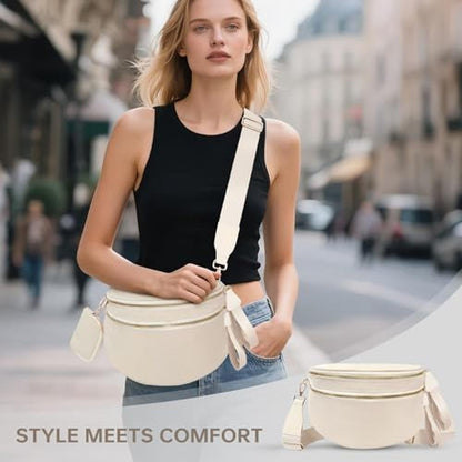 Checkered Crossbody Bag: Bum Bag Crossbody Bags for Women – Close-up Detail