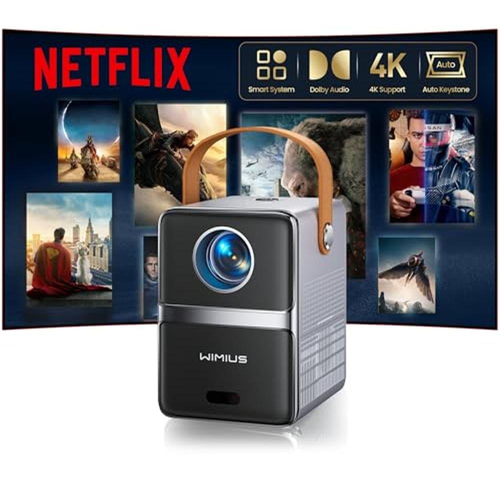 Netflix Licensed Portable Smart Mini Projector – Front View