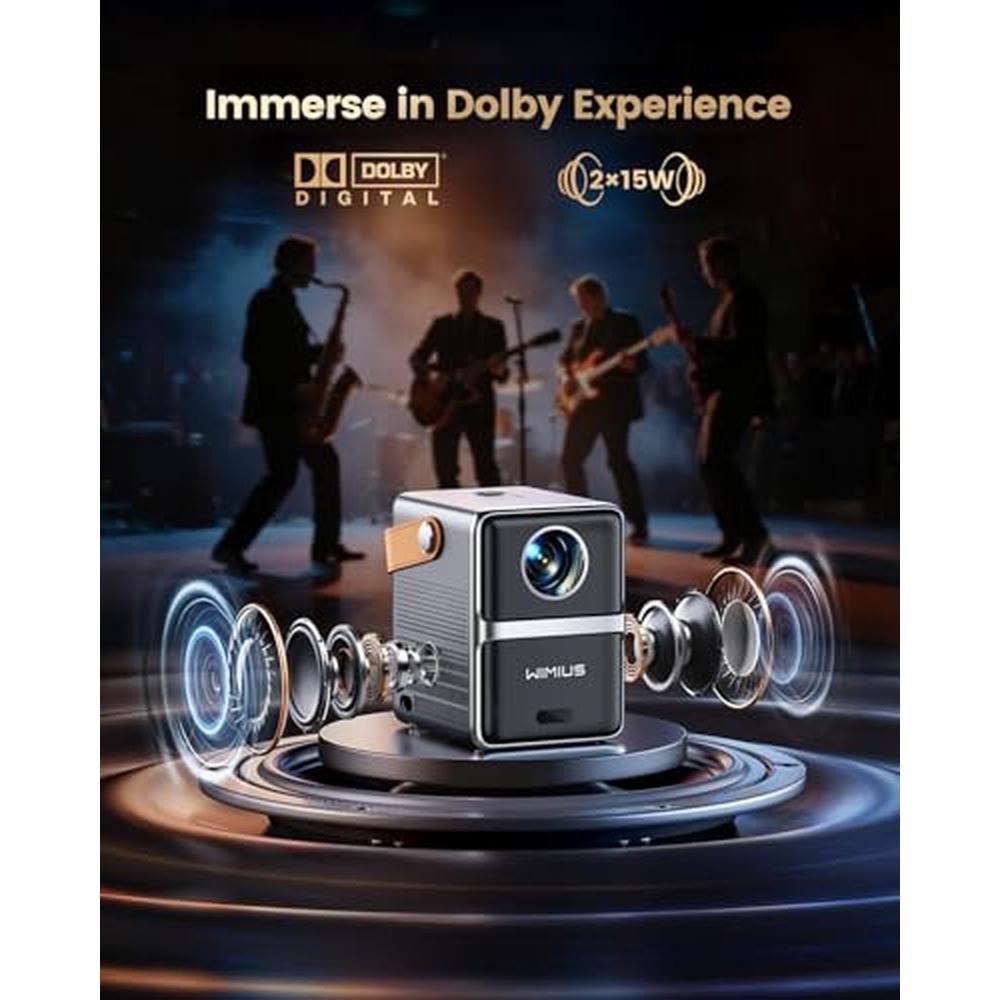 Netflix Licensed Portable Smart Mini Projector – In Use