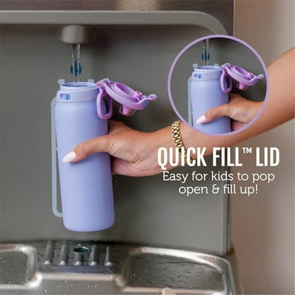 Fill Kids: Ello Pop & Fill 18oz Stainless Steel Kids Water – Close-up Detail