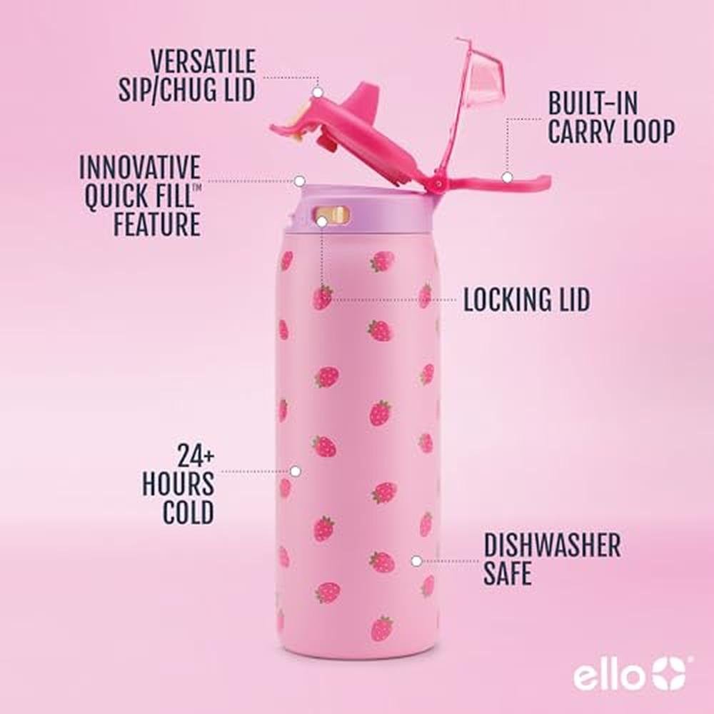 Fill Kids: Ello Pop & Fill 18oz Stainless Steel Kids Water – In Use