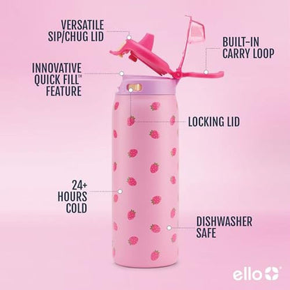 Fill Kids: Ello Pop & Fill 18oz Stainless Steel Kids Water – In Use