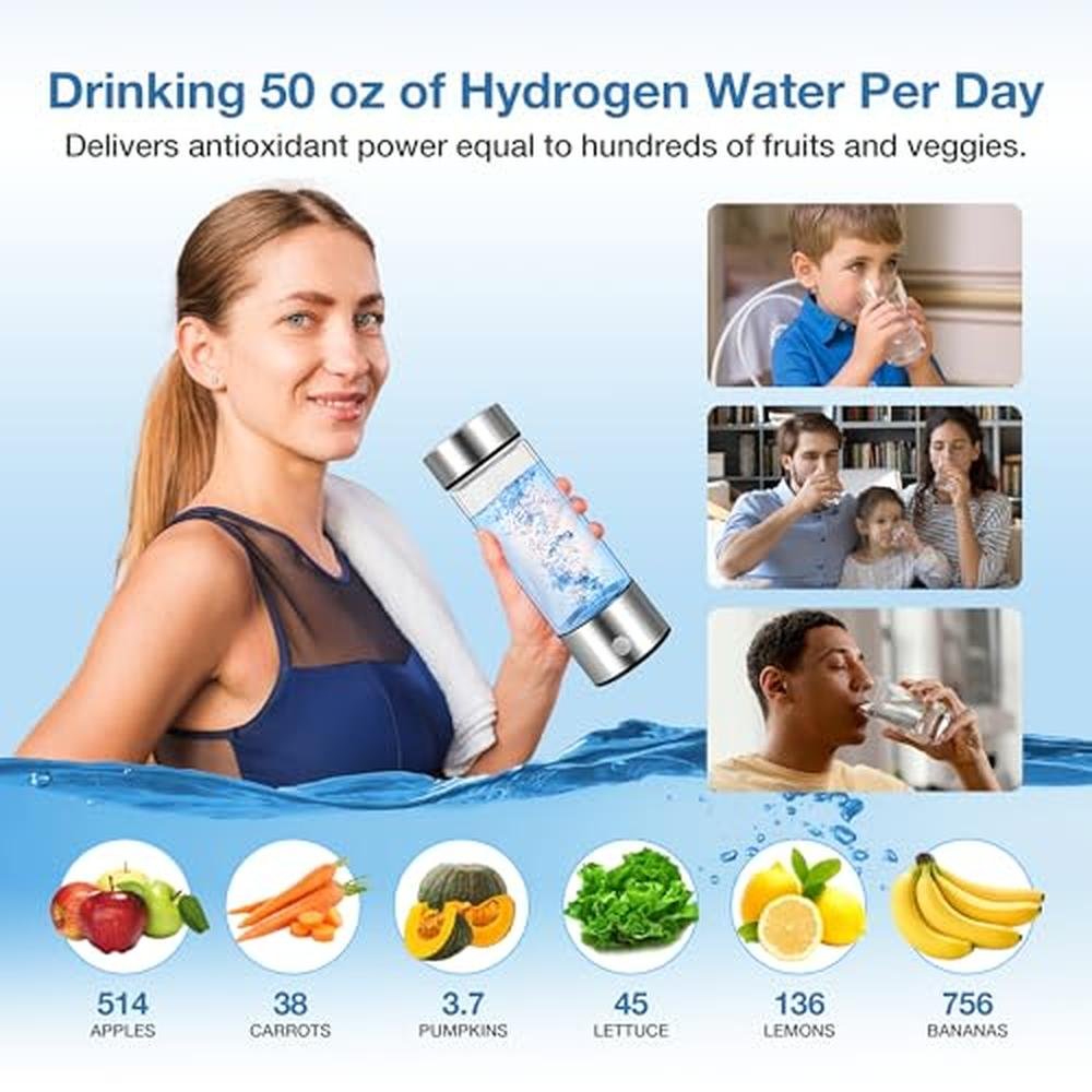Insulated Water Bottle: Aqua Vital Hydrogen Water Bottle – Close-up Detail