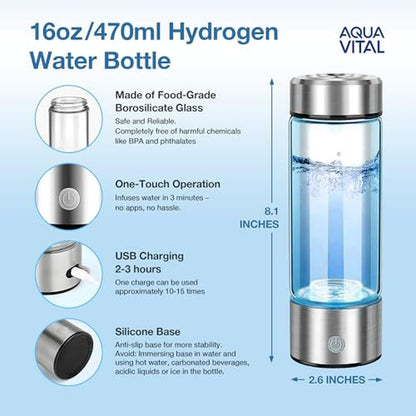 Insulated Water Bottle: Aqua Vital Hydrogen Water Bottle – In Use