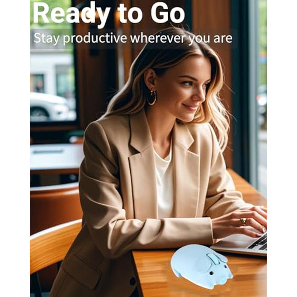 Premium Wireless Mouse Cute Pig Bluetooth USB Dual Mode – Packaging