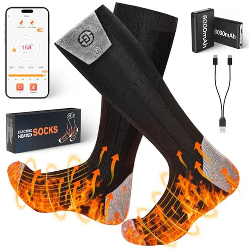 Premium Heated Socks for Men and Women – Front View