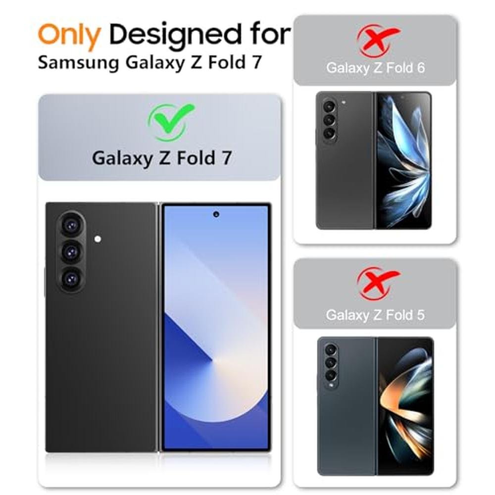 Galaxy Fold 7 Case: SPIDERCASE Built-in Kickstand Screen – Side View