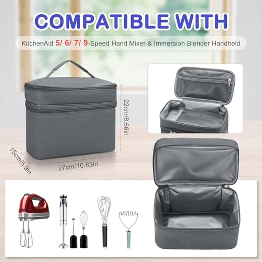 Hand Mixer: Kitchen Aid Premium Storage Case – Side View