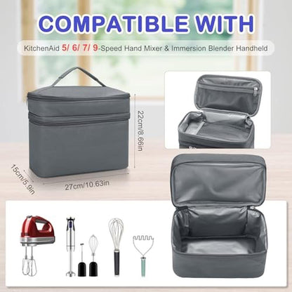Hand Mixer: Kitchen Aid Premium Storage Case – Side View