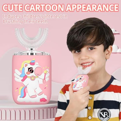 High-Performance Toothbrush Elotame Kids Electric U Shaped – In Use