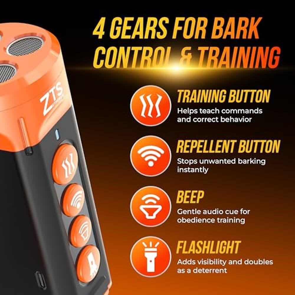 Bark Control Device: BarkShield Humane Barking Deterrent – Side View