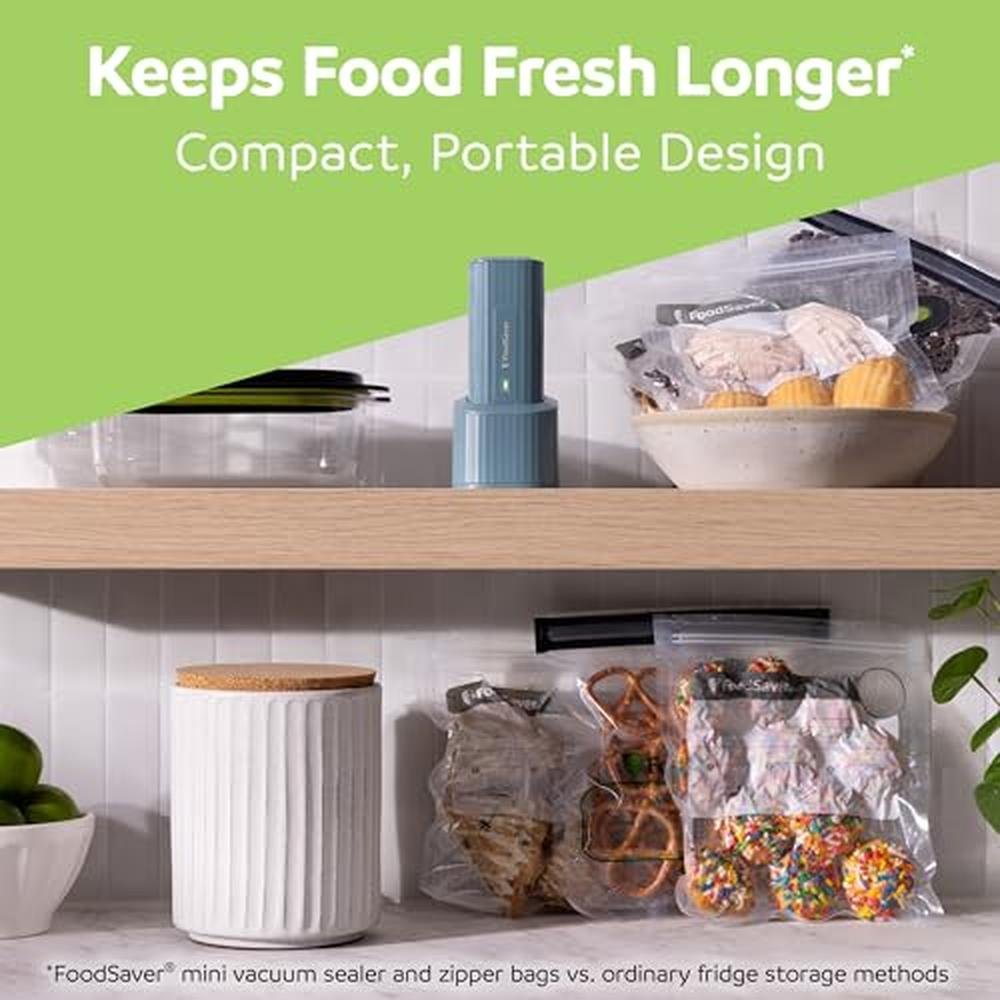 Vacuum Sealer: FoodSaver Mini Handheld Vacuum Sealer – In Use