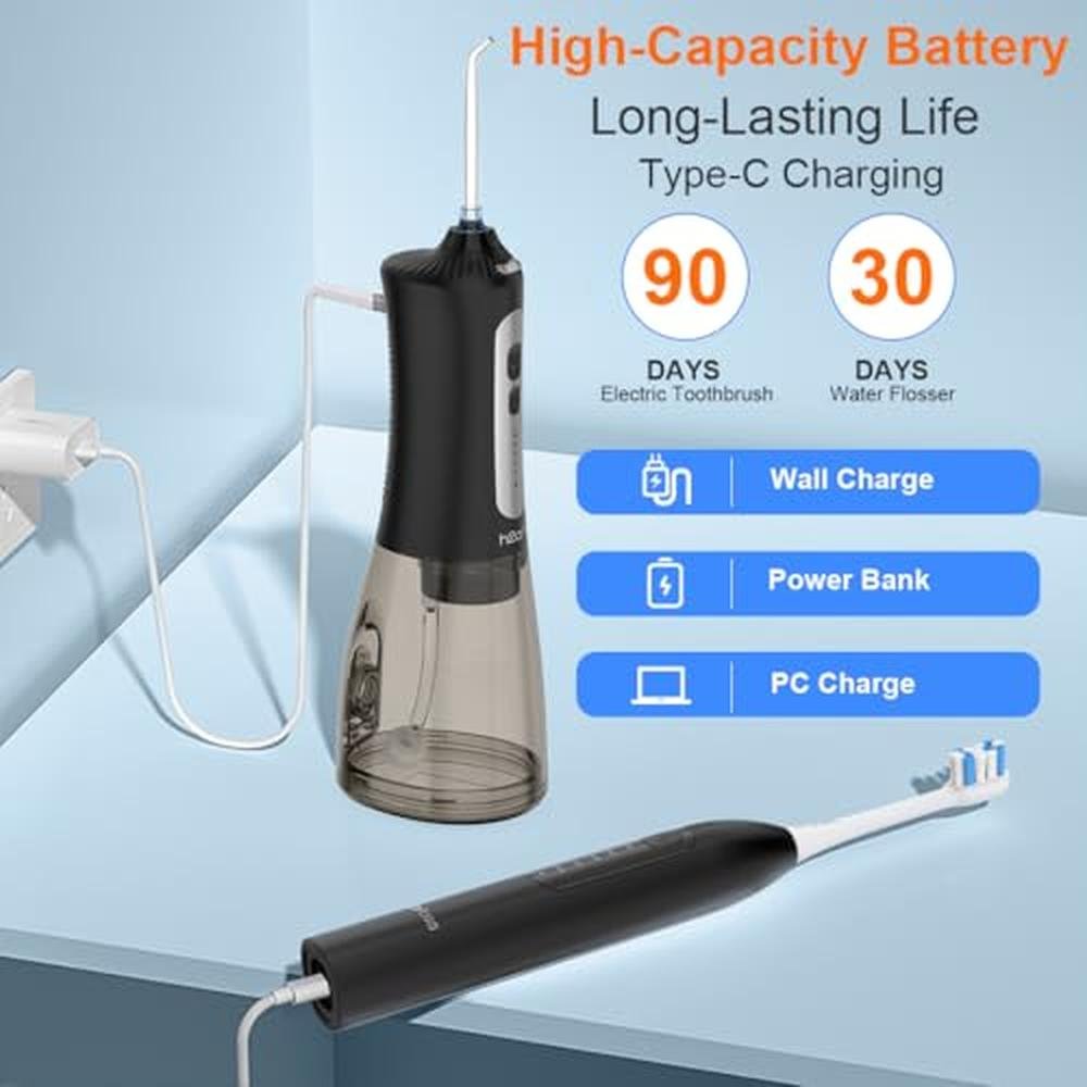 Sonic Electric Toothbrush and Water Flosser Combo – Packaging
