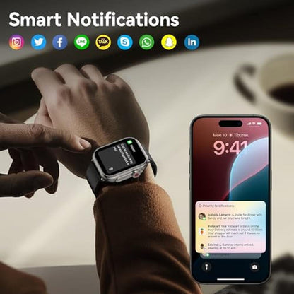 Watch Fitness: Smart Watch for Men Women 1.85 HD Fitness – Side View