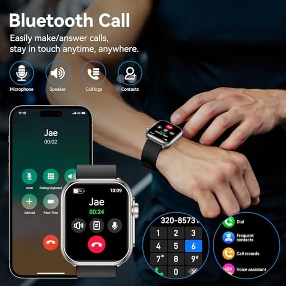 Watch Fitness: Smart Watch for Men Women 1.85 HD Fitness – Close-up Detail