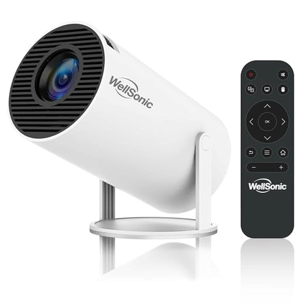 Projector WellSonic: WellSonic Mini Projector 4K 200 ANSI – Front View