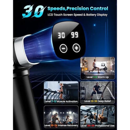 Camefer Deep Tissue Massage Gun – Side View