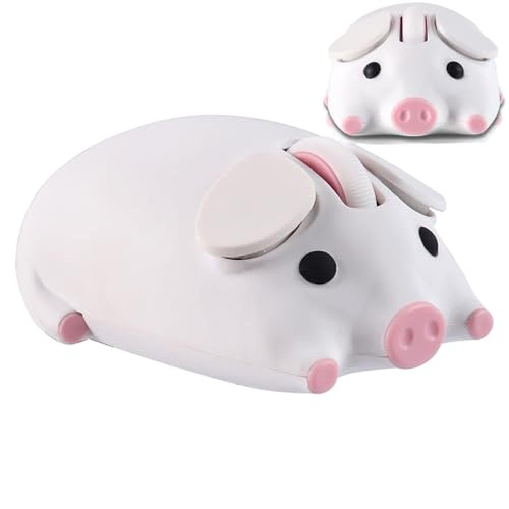 Cute Pig Design Bluetooth Wireless Mouse – Side View