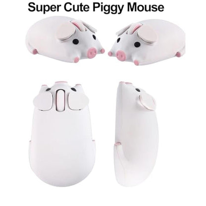 Cute Pig Design Bluetooth Wireless Mouse – Close-up Detail