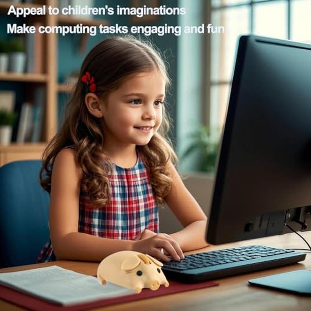 Portable Wireless Bluetooth Mice for Kids and Students – Close-up Detail