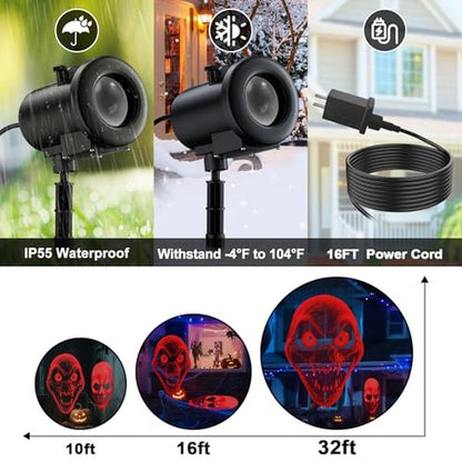 Halloween Christmas Projector – Close-up Detail