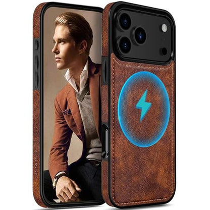 iPhone Case: LOHASIC Leather Case for iPhone 17 Pro Max – Front View