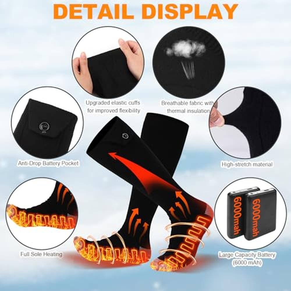 Premium Heated Socks for Men and Women – Packaging