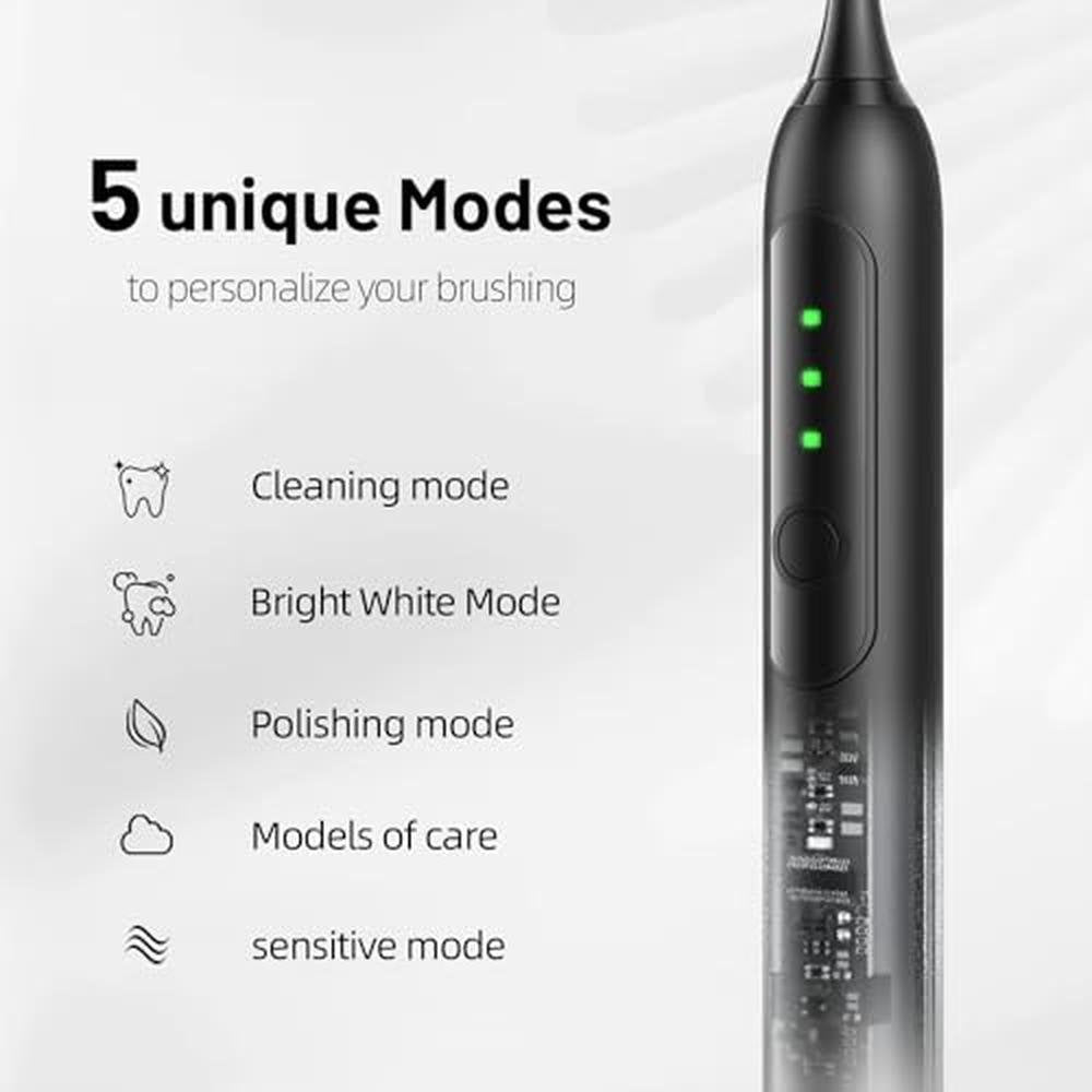 Premium Oral Care: Seapeoa Adult Sonic Electric Toothbrush – Side View