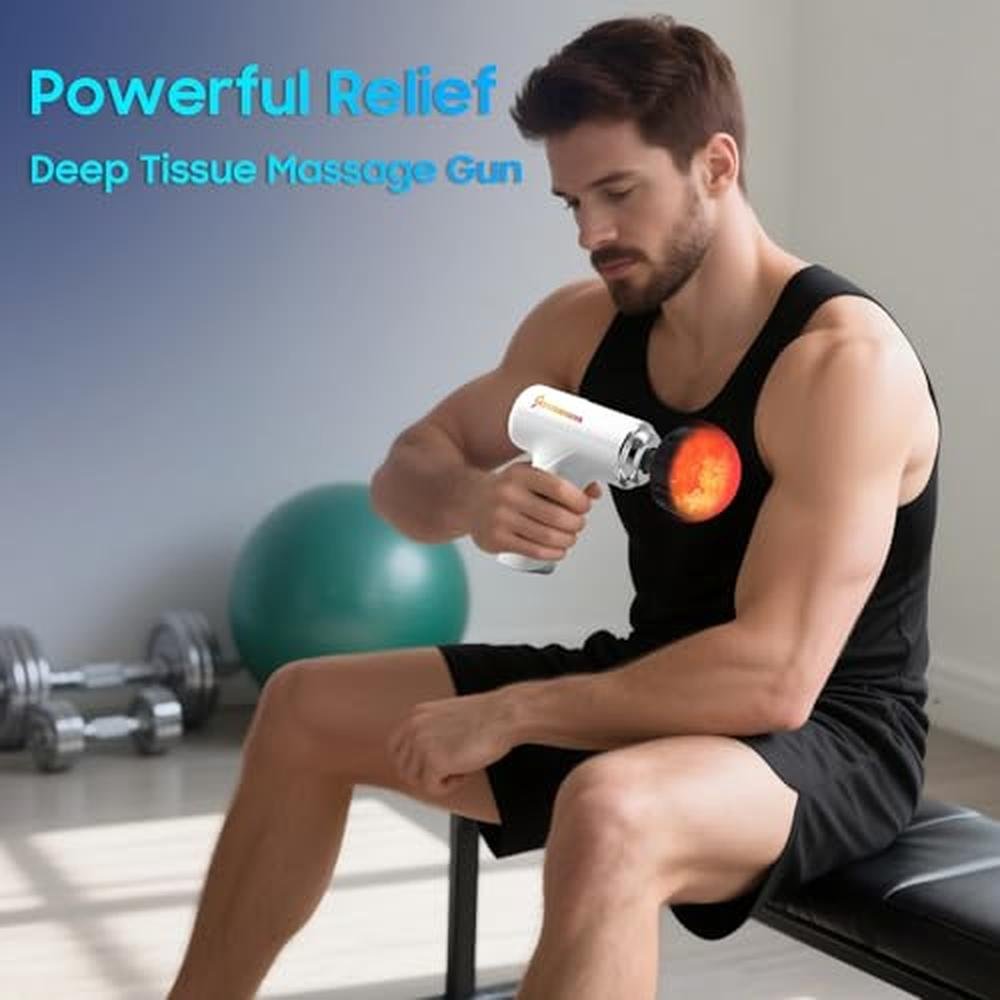 Massage Gun: Powerful Deep Tissue Massager Handheld Mini – In Use