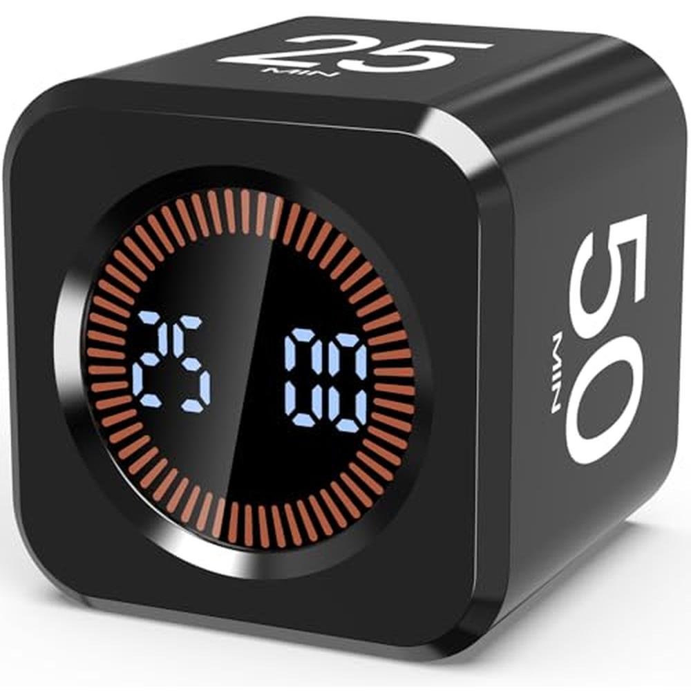 Visual Productivity Timer Cube – Front View