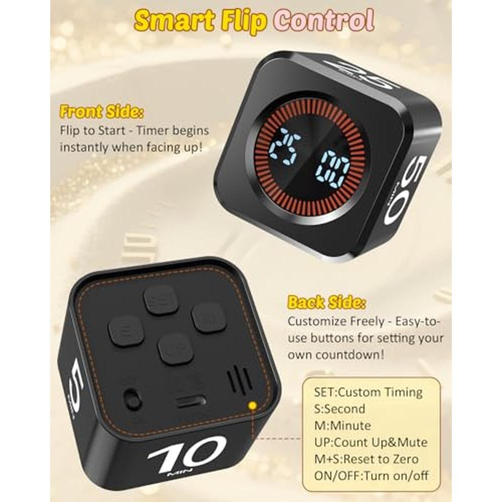 Visual Productivity Timer Cube – In Use