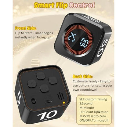 Visual Productivity Timer Cube – In Use