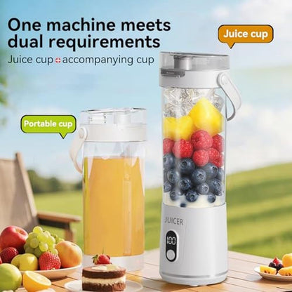 Portable Blender: Premium 600ML Mini Electric USB Juicer – In Use